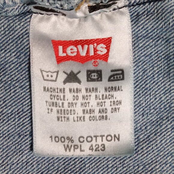 Levis 501 XX Jean Men 36x31, Tag 38x32 Blue Denim Button Fly Relaxed Straight - Picture 14 of 16